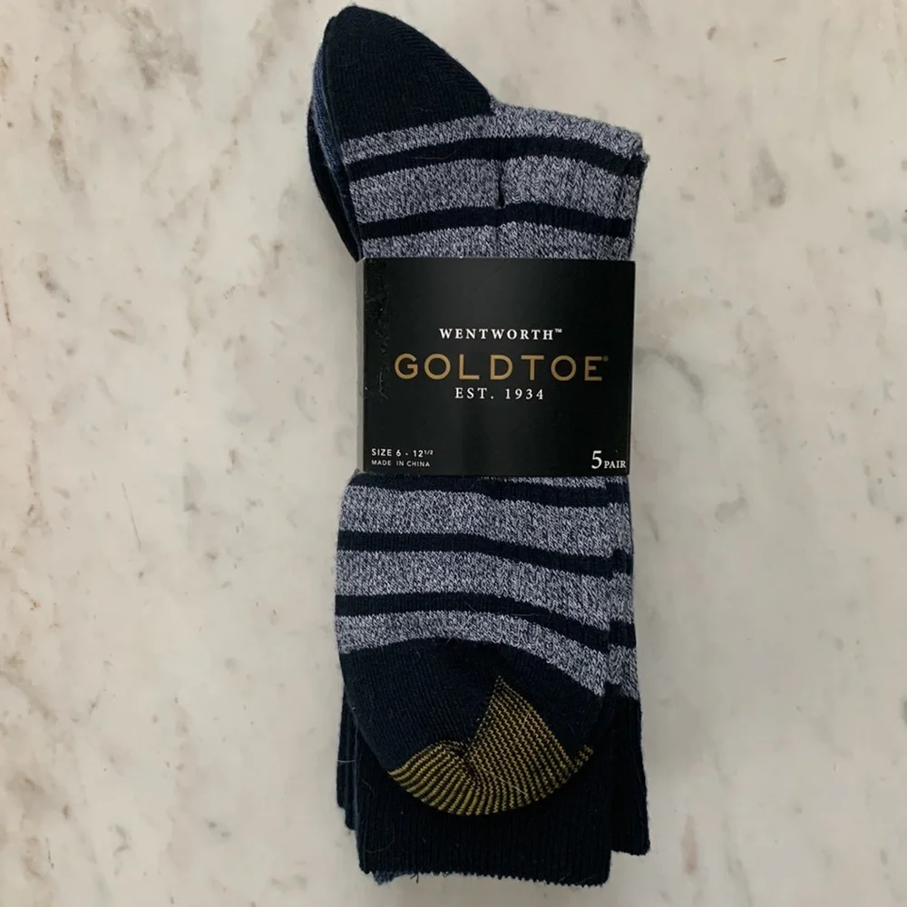 Wentworth Gold Toe Repreve Crew Socks 5-Pack